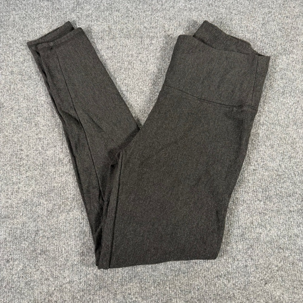 Orvis Classic Collection Women Charcoal Gray Heather Modal Leggings M #4507
